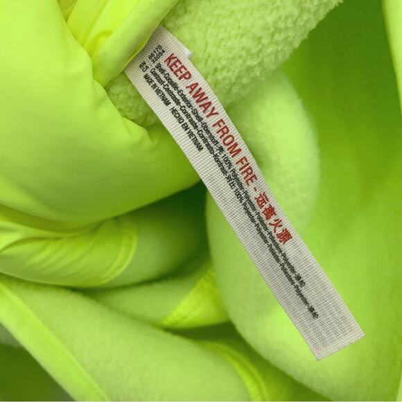 FP MOVEMENT Hit The Slopes Fleece Pullover Jacket Neon Yellow Highlighter XS - Picture 6 of 10